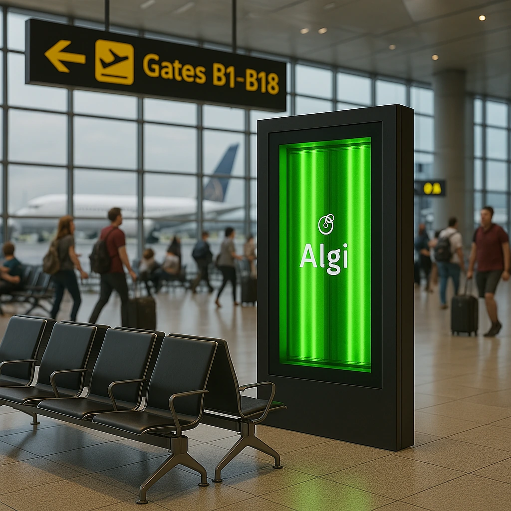 Algi installation at an airport